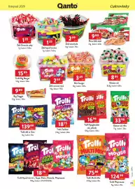 Qanto leták Strana 123: Trolli Kyselí červíci, Super Brain, Dracula, Playmouse €18,75, Trolli Spaghettini col, jahoda €16,96