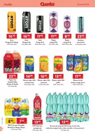 Qanto leták Strana 80: Pfanner ice tea broskev, mango, citron €11,30, Replay energy drink €11,99