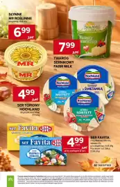 Stokrotka gazetka tydzień 44 Strona 15: Twaróg Sernikowy Farm Milk €7,99, Słynne MR Roślinne €6,99