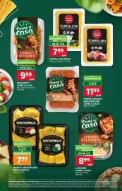 Stokrotka gazetka Strona 12: Ravioli Pasta Emilia €7,99, Penne Chicken Mascarpone Come a Casa €11,99