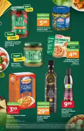 Stokrotka gazetka Strona 8: Mąka do pizzy Farina Divella €3,99, Kapary w occie winnym Neri €5,99