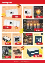 Bo Ohlsson reklamblad Sida 2: Liljeholmens värmeljus €69,95, Liljeholmen Kronljus €129,00
