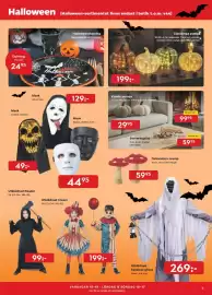 Bo Ohlsson reklamblad Sida 3: Halloween (Halloween-sortimentet finns endast i butik t.o.m.v44) Dukning Pris från 2495 Mask