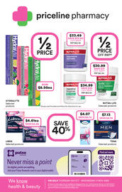 Priceline catalogue Page 32: Libra Ultra Thins Super Pads with Wings €4,61