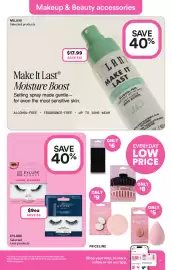 Priceline catalogue Page 23: Milani Moisture Boost Setting Spray €17,99, Eylure Light & Wipsy Cat Eye 1 Pair 61 €9,00