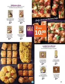 Albert Heijn Allerhande Pagina 19: AH Excellent Verse Pinsa caprese €5,99, AH Excellent Borrelbrood saucijjs €2,99