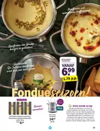 Albert Heijn Allerhande Pagina 25: AH Excellent Zwitserse kaasfondue, Kaasfondue of Zwitserse kaasfondue truffel