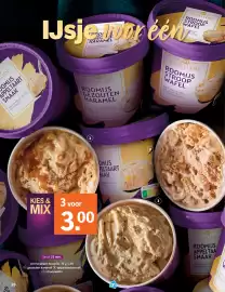 Albert Heijn Allerhande Pagina 26: AH Excellent Roomijs appeltaartsmaak €3,00, AH Excellent Roomijs stroppwafel €3,00