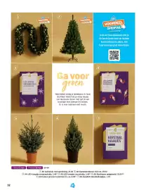 Albert Heijn Allerhande Pagina 32: AH Kunstkerstboom €49,00, AH Excellent Kerstbal Haakjes €1,39