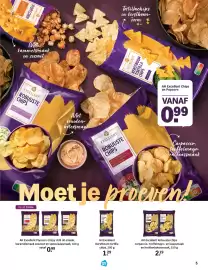 Albert Heijn Allerhande Pagina 5: AH Excellent Popcorn crispy chili oil smaak, karamelsmaak zeezout en speculaassmaak, €0,99