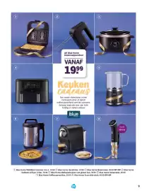 Albert Heijn Allerhande Pagina 9: Blue Home handmixer €19,99, Blue Home Dubbele airfryer €79,99