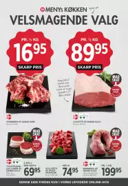 MENY tilbudsavis uge 44 Side 17: STEGEBEN AF DANSK GRIS €16,95, TYKSTEGSMEDALJONER AF DANSK KALV €69,95