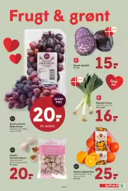 SPAR tilbudsavis uge 44 Side 3: Gestus Stenfri Røde Druer €20,00, Danske Porrer €16,00