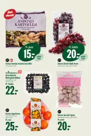Min Købmand tilbudsavis uge 44 Side 2: Gestus Danske Antonia Kartofler €15,00, Gestus Stenfri Røde Druer €20,00