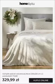 Home&You gazetka tydzień 44 Strona 6: Komplet pościeli welwetowej Nevisi 200x220 cm z 2 poszewkami 70x80 €329,99