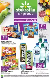Stokrotka Express gazetka tydzień 44 Strona 1: Rogalik 7 Days Oreo €3,69, Ciastka Petitki Lubisie €1,39