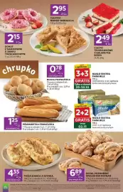 Stokrotka Express gazetka tydzień 44 Strona 2: Pizza Bianca z szynką €4,35, Donut z nadzieniem o smaku truskawkowym €2,15