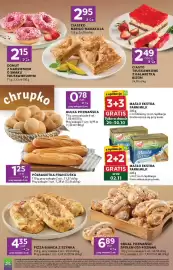 Stokrotka Express gazetka tydzień 44 Strona 3: Pizza Bianca z szynką €4,35, Donut z nadzieniem o smaku truskawkowym €2,15