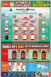 Chemist Warehouse catalogue Page 13: Microgenics Ginkgo Forte 12000mg OAD €45,99, Microgenics One A Day Kava 4000 €30,99