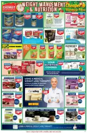 Chemist Warehouse catalogue Page 17: Optislim VLCD Bar Choc Berry or Fudge €16,99, Shake 2 Go Chocolate €17,99