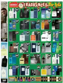 Chemist Warehouse catalogue Page 24: Guess Seductive Man 100ml edt €39,99, Burberry Brit 50ml edt €34,99