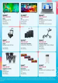 Costco catalogue Page 3: Titan Rolling Cooler 60 Can €59,99, LG 75" Mini LED TV €1.199,99
