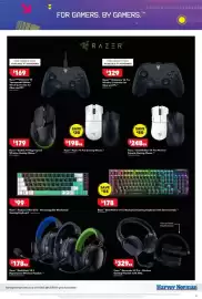Harvey Norman catalogue Page 15: Razer BlackWidow V4 X Mechanical Gaming Keyboard with Green Switch €178,00