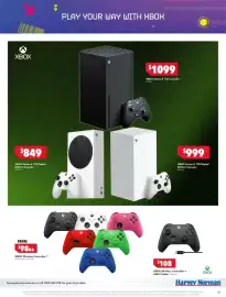 Harvey Norman catalogue Page 7: XBOX PLAY YOUR WAY WITH XBOX $1099 XBOX Series X 1TB Console. EP2-63836 $849 XBOX Series S