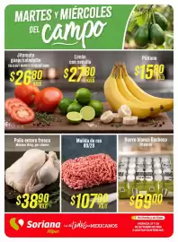 Folleto Soriana Híper Página 1: Limón con semilla €27,80, Solo - jitomate guaje/saladette €26,80