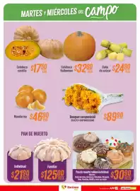 Folleto Soriana Híper Página 2: Pan de muerto €21,90, Mandarina €46,80