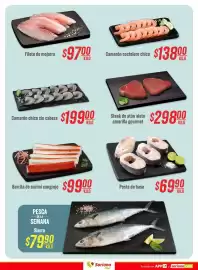Folleto Soriana Híper Página 6: Sierra €79,90, Camarón chico sin cabeza €199,00