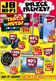 JB Hi-Fi catalogue week 44 Page 1: JB PRICE HI-FI BLAUPUNKT 4K HDR 60 Hz FalTHAT'S Recent DR prim CONAN O'BRIENTV COL NUTS!