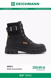 Deichmann gazetka tydzień 44 Strona 6: Botki sznurowane Bench €259,99