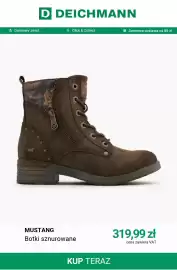 Deichmann gazetka tydzień 44 Strona 9: Botki sznurowane Mustang €319,99