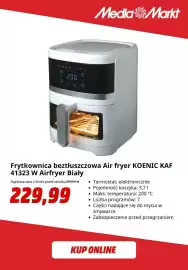 Media Markt gazetka Strona 3: Frytkownica beztłuszczowa Koenic Kaf 41323W biały €229,99