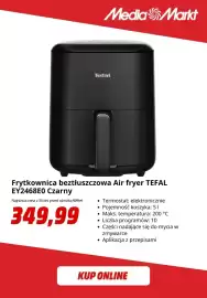 Media Markt gazetka Strona 4: Frytkownica beztłuszczowa Tefal EY2468E0 czarny €349,99