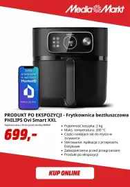 Media Markt gazetka Strona 6: Produkt po ekspozycji - frytkownica beztłuszczowa Philips Ovi Smart Xxl €699,00