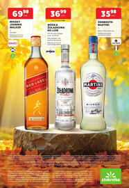 Stokrotka gazetka Strona 16: Whisky Johnnie Walker Red Label €69,98, Wódka Żołądkowa de Luxe €36,99