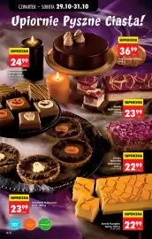 Biedronka gazetka Strona 24: Kostki brownie Halloween €24,99, Sernik Halloween €23,99
