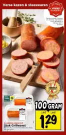 Vomar Voordeelmarkt folder Pagina 22: Slagers ambacht stuk grillworst €1,29