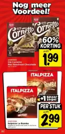 Vomar Voordeelmarkt folder Pagina 25: Italpizza la bomba €2,99, Diepvries ola cornetto max hazelnoot chocolade €1,99