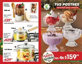 Catálogo Fuller Página 13: Fuller olla de vidrio con asa €429,99, Fuller vaso y cuchara €139,99