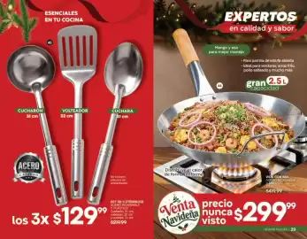 Catálogo Fuller Página 16: Hogar Fuller Wok con asa €299,99, Set de 3 utensilios acero inoxidable y plástico €219,99