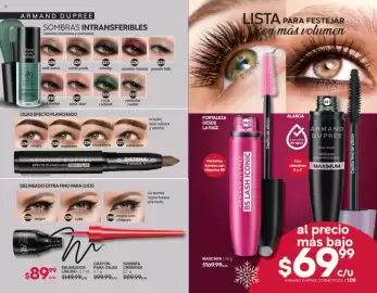 Catálogo Fuller Página 56: Maybelline PRO Delineador Líquido €89,99, Armand Dupree B5 Lash Iconic €69,99