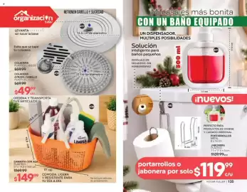 Catálogo Fuller Página 70: Canasta con asa €149,99, Coladera atrapa cabello €49,99