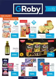 GRoby akciós újság Oldal 1: Milka tejcsokoládé €529,00, Costa d'oro olivaolaj sansa €1.599,00