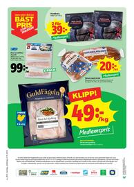 Stora Coop reklamblad vecka 45 Sida 12: Skivat mjukt bröd, Medlemspris, Fina torskfiléer 3-pack €99,00