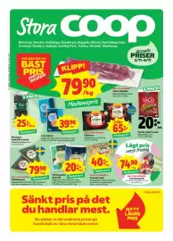 Stora Coop reklamblad vecka 45 Sida 1: Tacokrydda 3-pack €20,00, Lax i skivor, Medlemspris