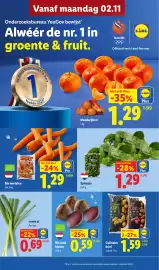 Lidl folder week 45 Pagina 2: Spinazie €1,29, Lente ui €0,69