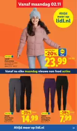 Lidl folder week 45 Pagina 21: Crivit Heren thermo cargobroek €14,99, Crivit Dames thermo sportlegging €7,99